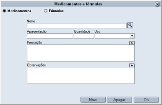 Cadastro de Medicamentos e Fórmulas