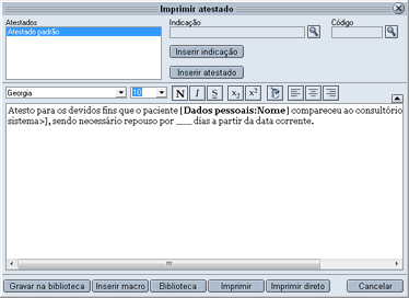 Imprimir Atestado